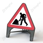  Q-Sign Road Sign - Road Traffic Safety Men at Work Road Work Sign